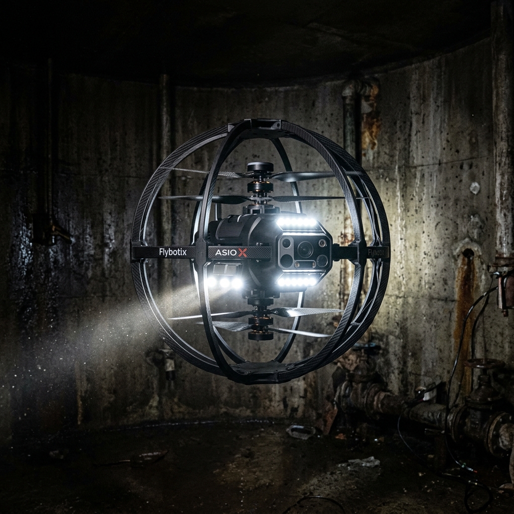 Flybotix ASIO X confined space drone